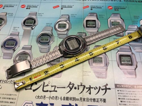 NOS 01-502 CASIO Casiotron 1976 Digital LCD Quartz watch uhr MOT