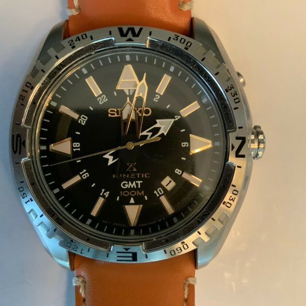 Seiko Prospex Kinetic GMT 100M SUN061 SUN061P1 SUN061P Men's Watch