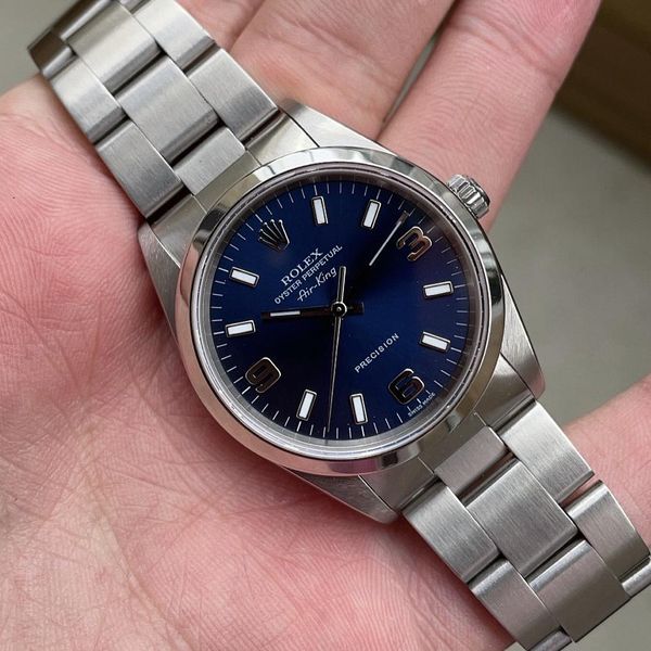 [WTS] Sharp Blue Explorer Dial Rolex Airking! | WatchCharts
