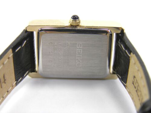 Ladies Seiko Solar V115-0BD0 stainless steel gold tone dress wrist