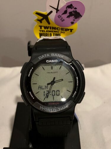 Casio twincept databank watch best sale