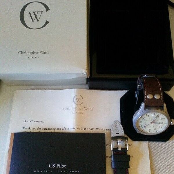 CHRISTOPHER WARD C8 Pilot Mk I Box and Papers | WatchCharts Marketplace