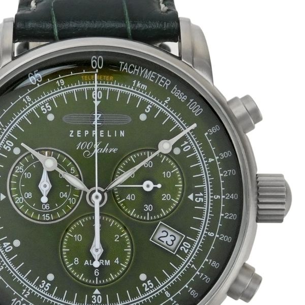 [ZEPPELIN] ZEPPELIN 8680-4 100th Anniversary Model Quartz Green Dial ...