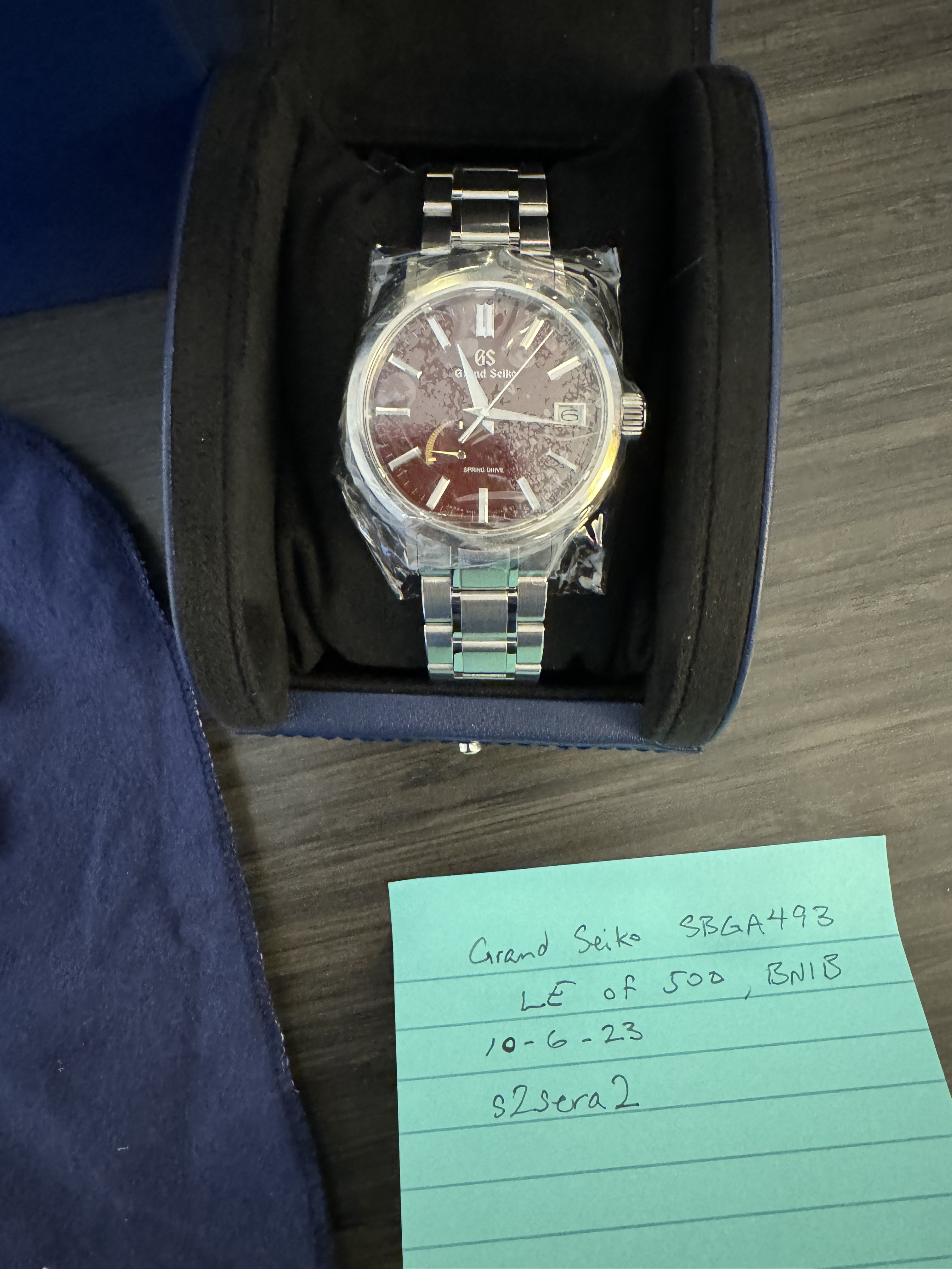 FS BNIB Grand Seiko Katana SBGA493 Red LE of 500 6 500 USD