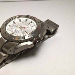 Seiko SBQJ Series Titanium 8F56-0080 White GMT Perpetual High