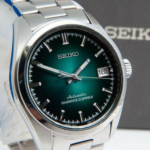 Used Seiko SARB009 Green Dail Mechanical 6R15-00A0 Wristwatch for Men #3797  | WatchCharts