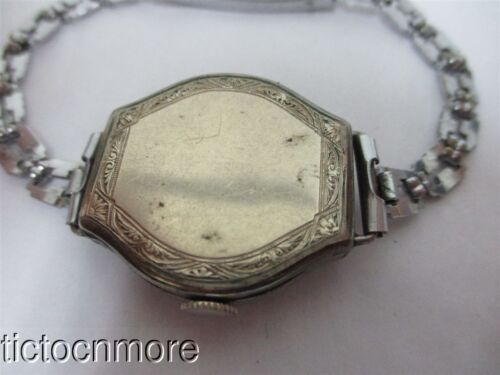 ANTIQUE 14K RGP ART DECO BERING SWISS ROUND ETCHED FLORA HINGED CASE WRIST WATCH WatchCharts Marketplace