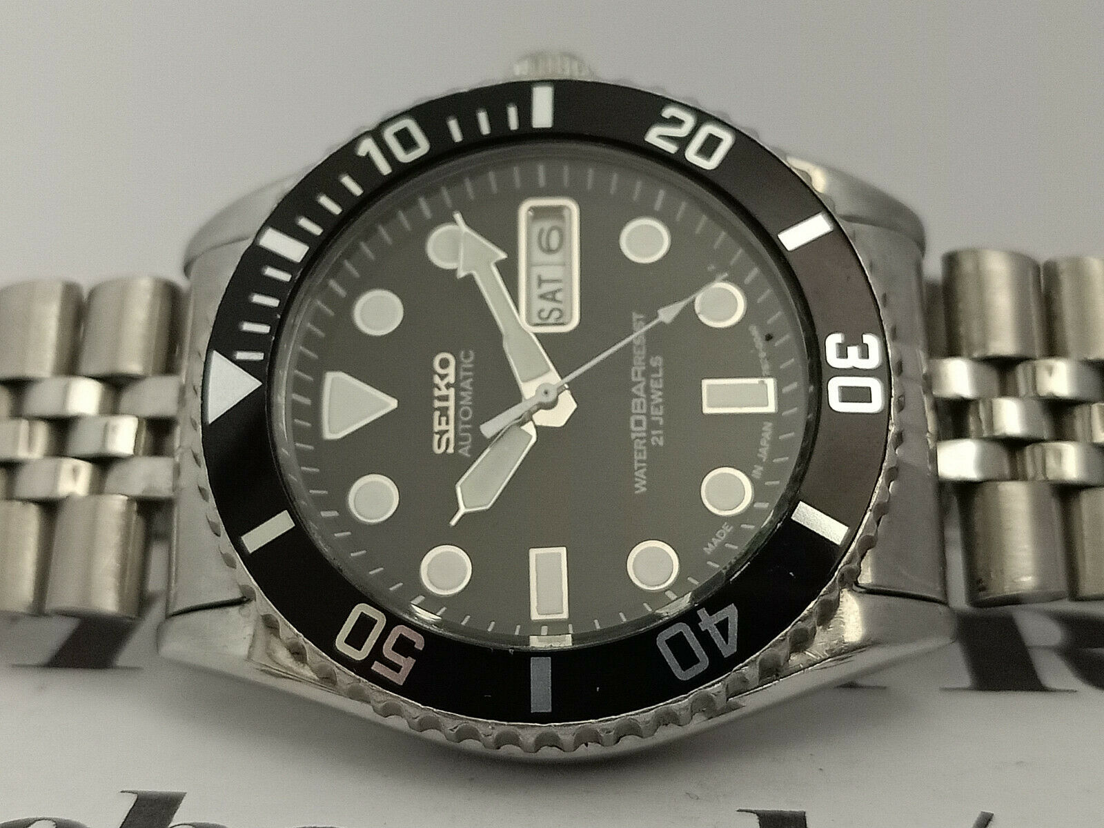 SEIKO DIVER 7S26-0040 SKX031 AUTOMATIC MEN'S WATCH 10 BAR SUBMARINER ...