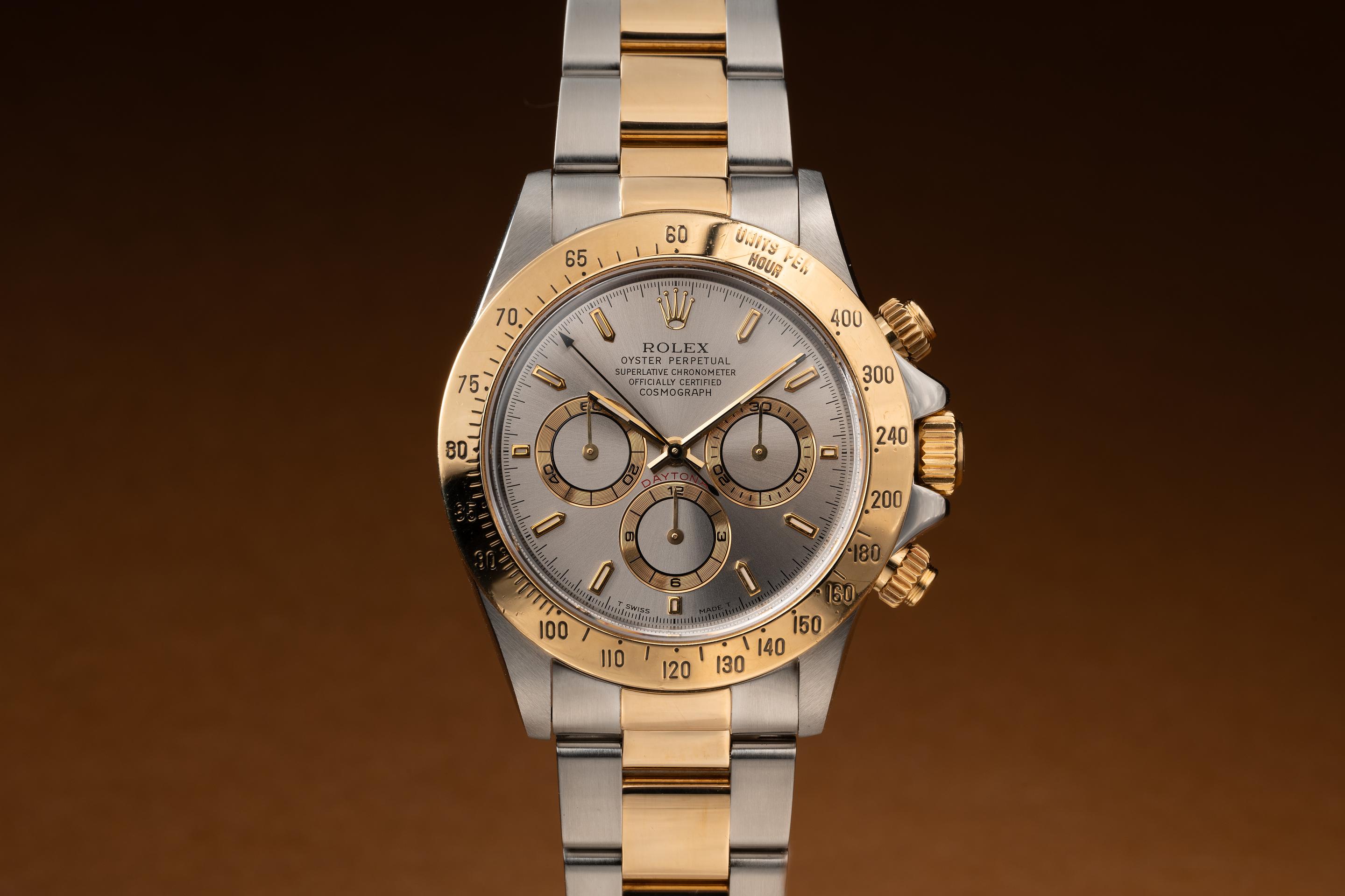 Rolex daytona two tone grey 2024 dial