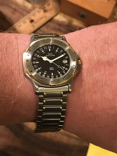 Vintage Two-Tone Glycine Falcon GMT 2000 24-hr Watch | WatchCharts