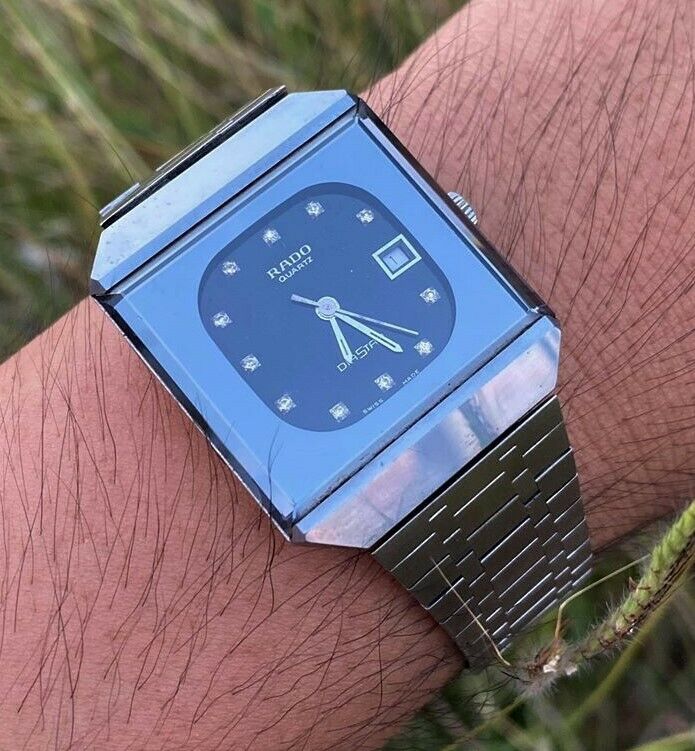 RADO DIASTAR 711.0067.3.N GENTS DIAMOND ACCENT STAINLESS STEEL