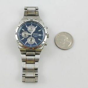 Seiko 7T62-0FY0 WR Luminous Chronograph Stainless Steel Analog Watch |  WatchCharts