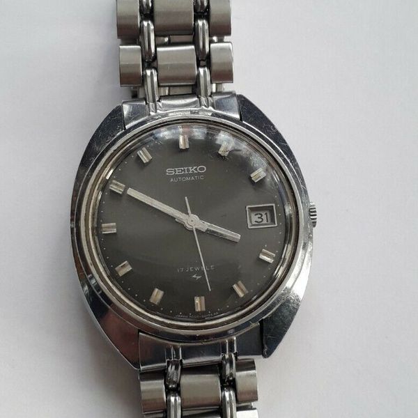 RARE VINTAGE SEIKO AUTOMATIC 7005-8032 Gray DIAL DATE GENTS | WatchCharts