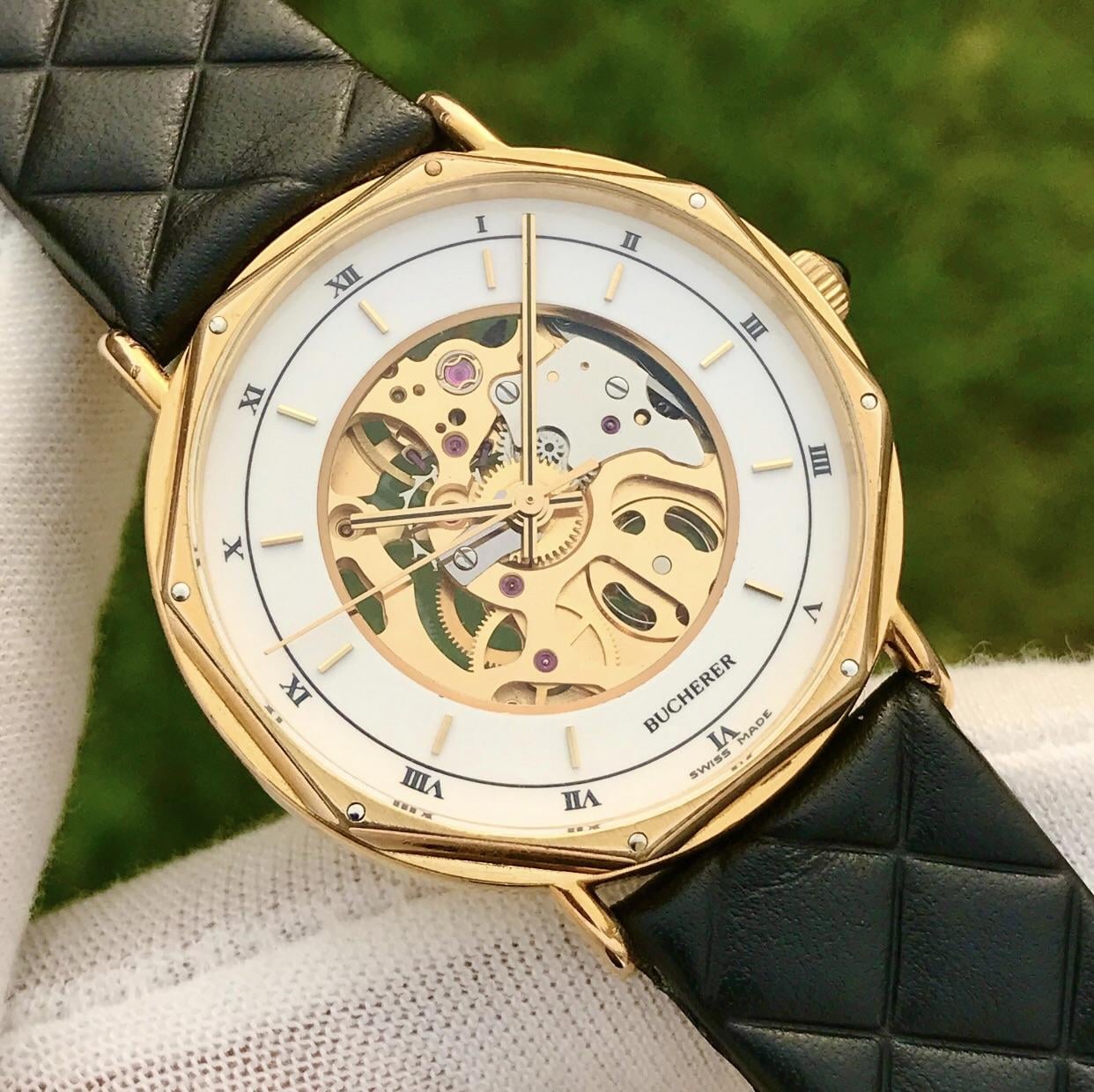 WTS]Rare Vintage Bucherer Skeleton Manual Winding T44 MSR “1990s 