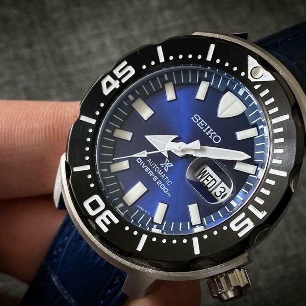 Seiko Prospex Monster Divers 200m Blue Dial Automatic Watch SRPD25K1 ...