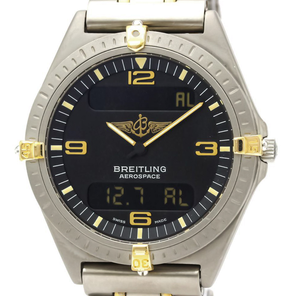 breitling aerospace titanium gold