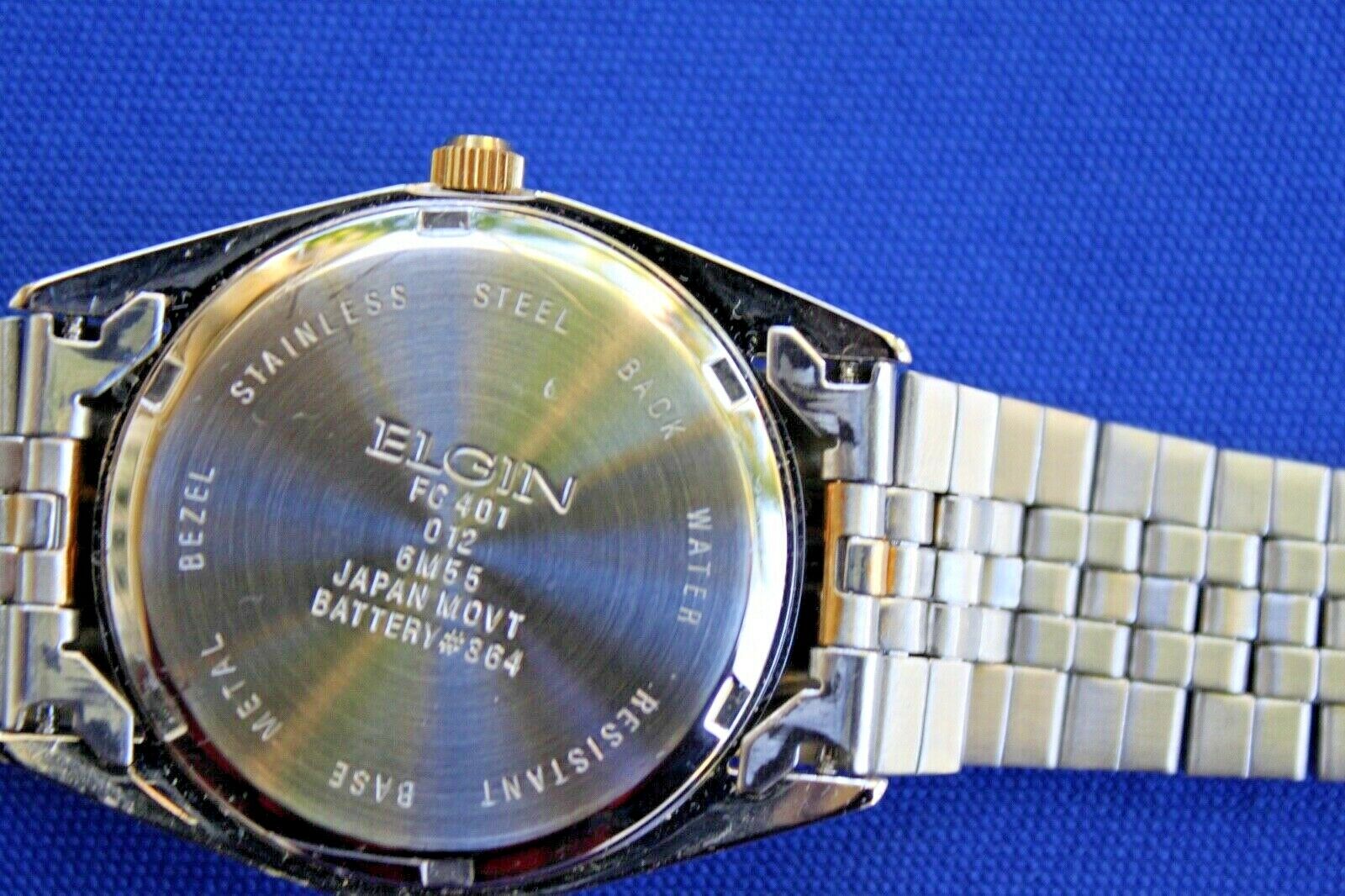 Elgin water resistant on sale 100ft quartz watch