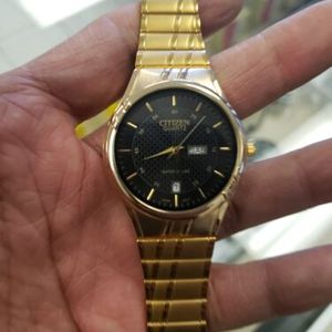 Vintage Citizen Quartz Mens Gold Tone Dress Watch New  display picture 1