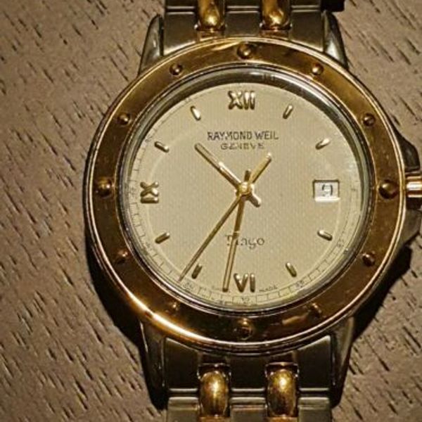 Montre Bracelet Raymond Weil Tango Genève - Acier/Or - Cadran Nacré Diamants - Occasion