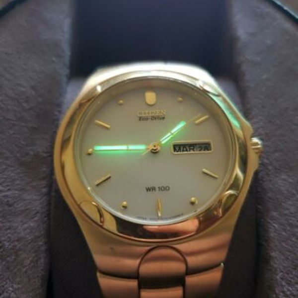 Citizen E101 K17551 Gold Tone Eco Drive Amazing Shape Watchcharts Marketplace 5546