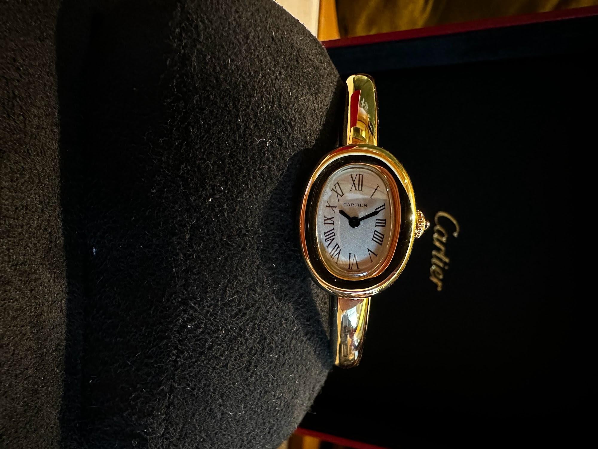 WTS] Cartier Baignoire Mini Bangle, 18K Yellow Gold, Full