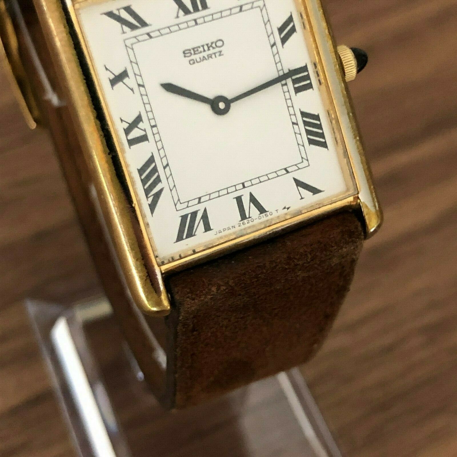 SEIKO Tank LC 2620-5040 26mm Daini Seikosha 1979 RARE