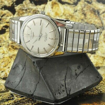 VINTAGE SPORTY LONGINES CONQUEST FISH LOGO AUTOMATIC SS GENTS