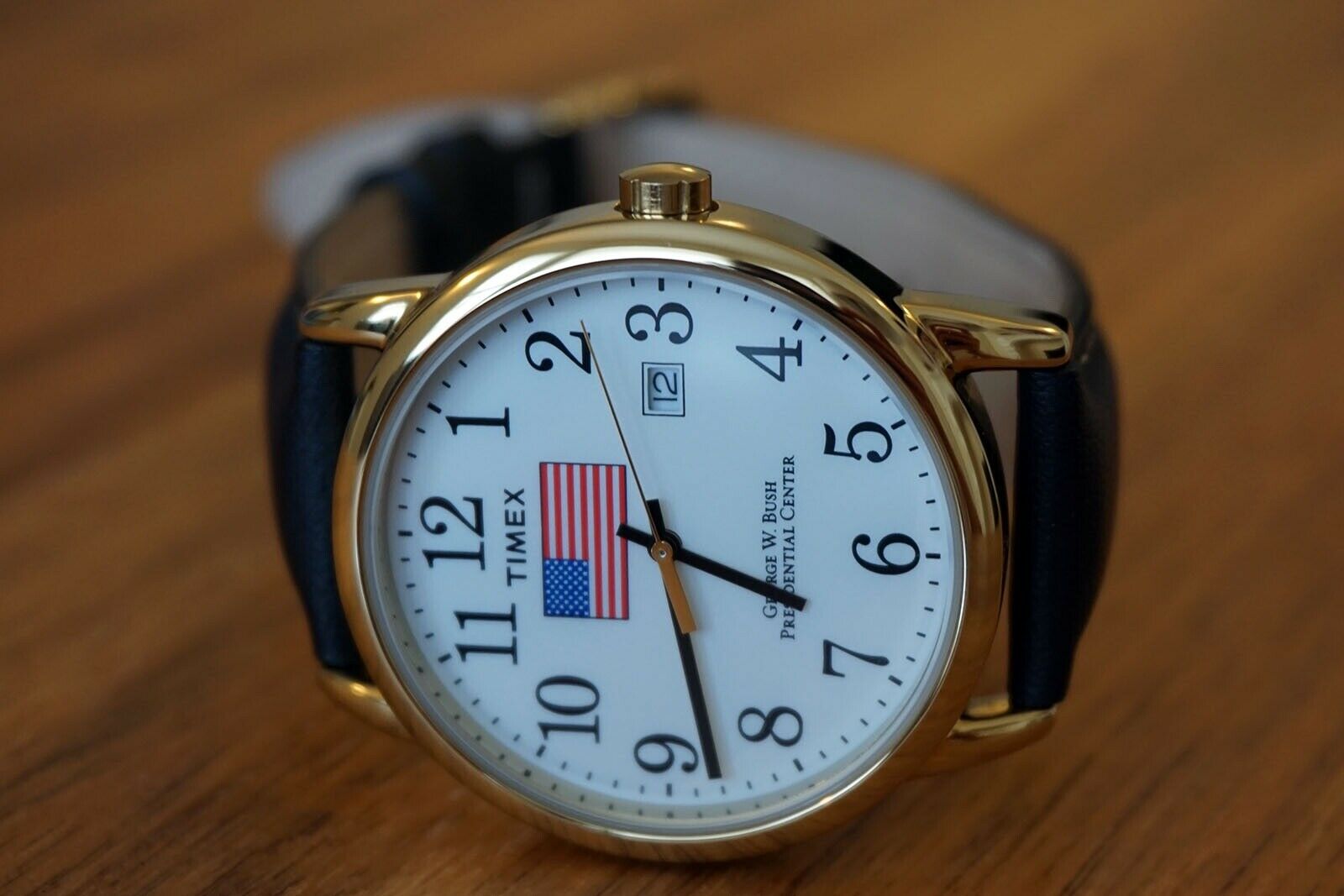 Timex Easy Reader Gold Tone George W Bush Presidential Center | WatchCharts