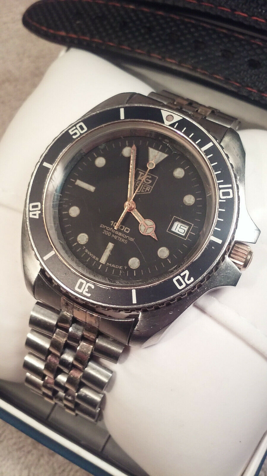 TAG HEUER 1000 Classic Professional 200m SS 18K GOLD MEN S Diver