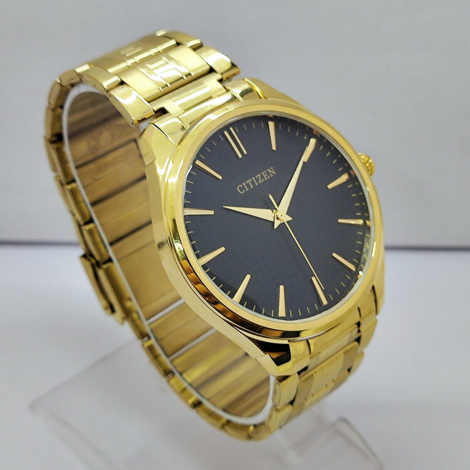 Citizen Classic Black Round Dial Full 23K Gold Plated Belt Citizen Classic Black Round Dial Full 23K Gold Plated Belt