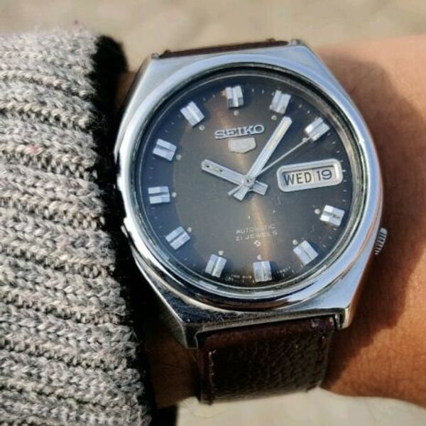 70's Vintage Seiko 5 Automatic Movement 6119-7540 Japan Made Men's ...