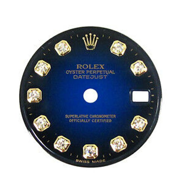ROLEX BLUE DIAMOND DIAL ROLEX DATEJUST 26MM RAMERICA