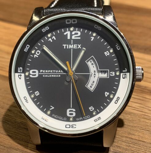 Timex perpetual calendar outlet watch