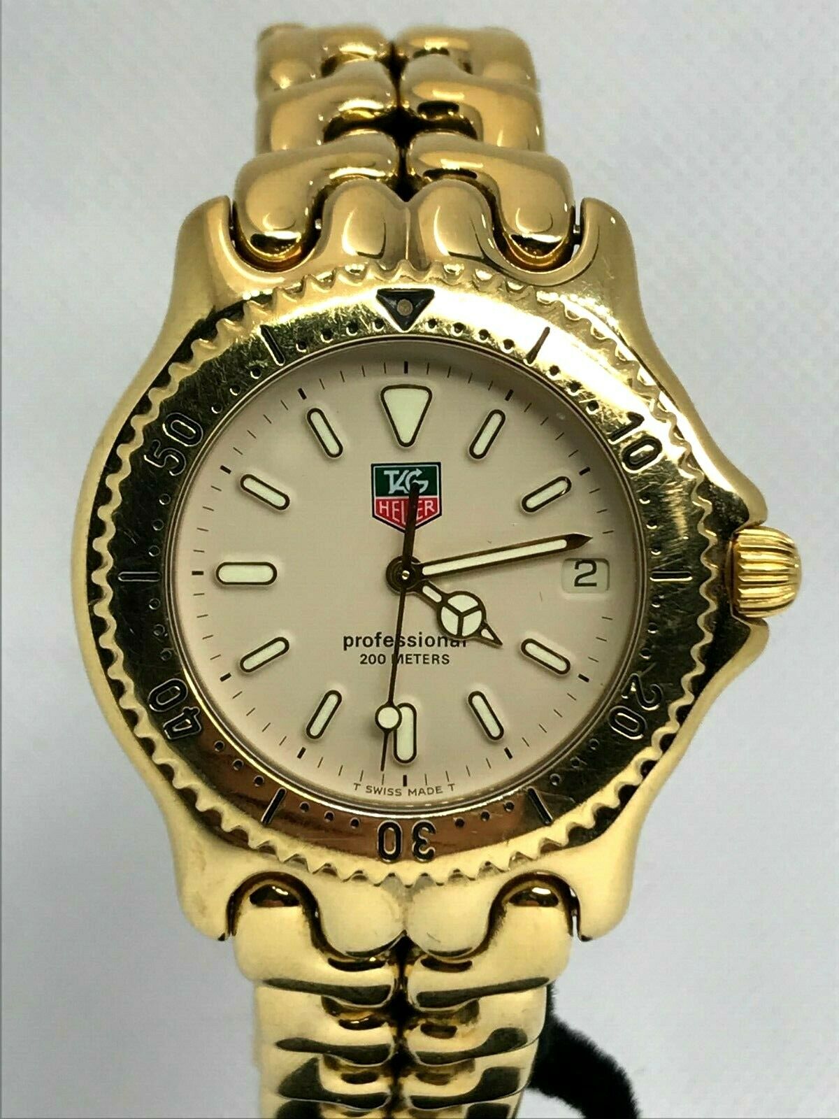 TAG Heuer Professional 200 Meters Men's Gold Plated Quartz Watch