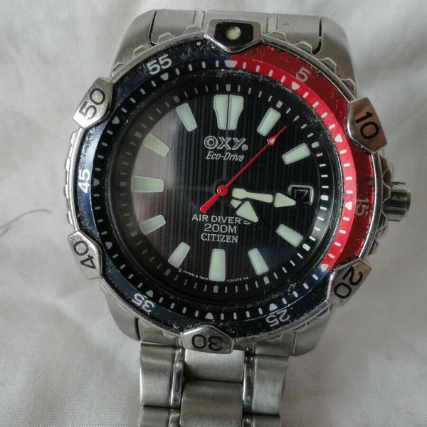 時計 CITIZEN eco drive air diver's 200m CITIZEN ECO DRIVE OXY AIR DIVER 200M MEN WATCHES 7872 - L15413 Y