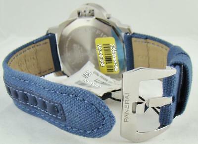 New PANERAI PAM 777 LUMINOR Logo 44 mm Blue Band ACCIAIO PAM 00777