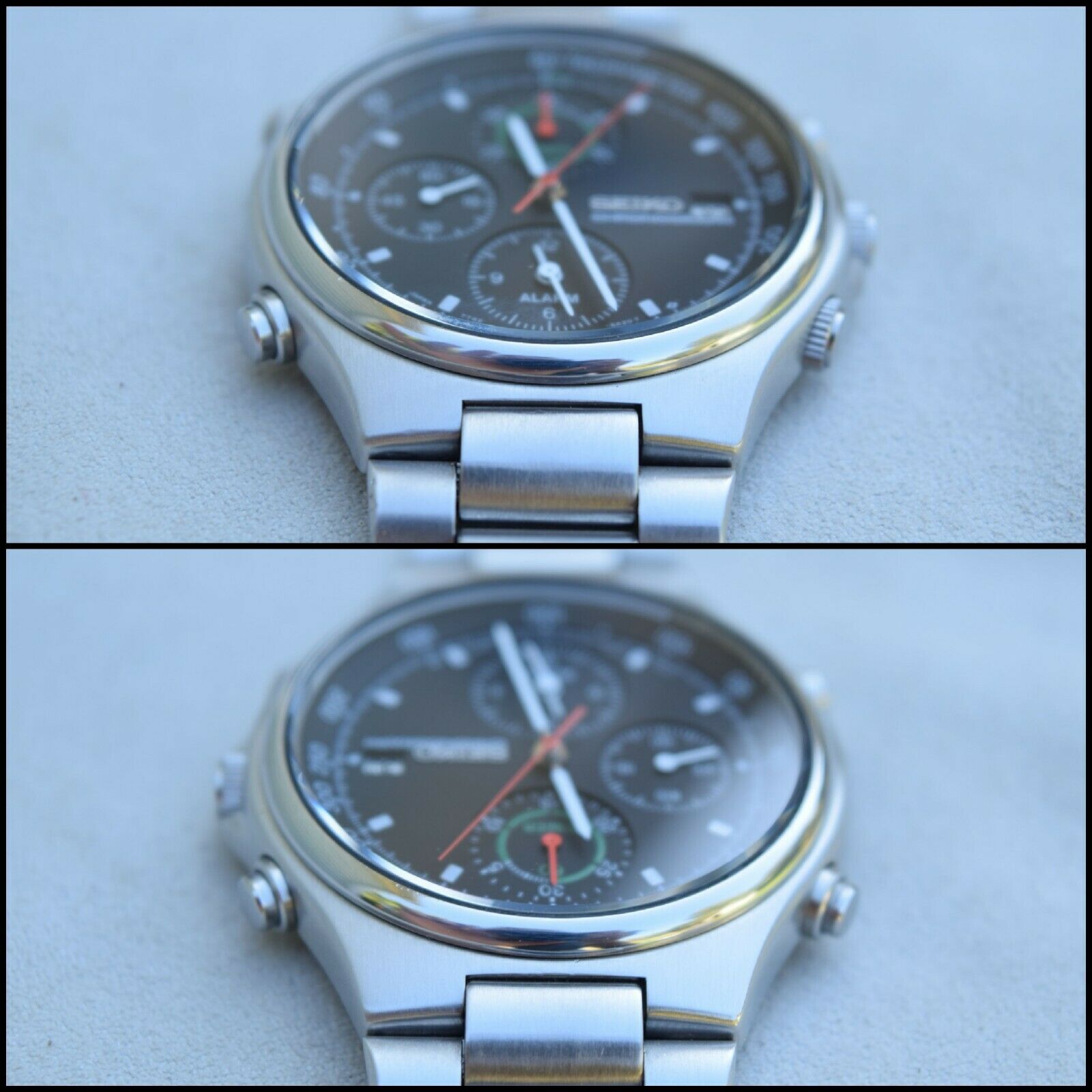 Serviced Vintage Seiko 7T42-6A10 SpeedMaster Chronograph Watch