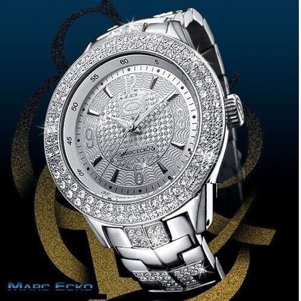 RARE DISCONTINUED factory Marc Ecko Men's E22569G1 The M-1 Silver Stainless Steel Watch