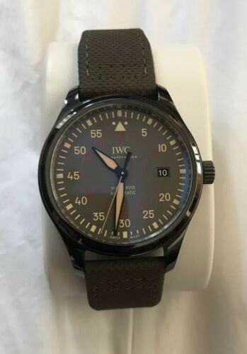 IWC Pilot s Top Gun MirAmar Black Ceramic Automatic Watch IW324702