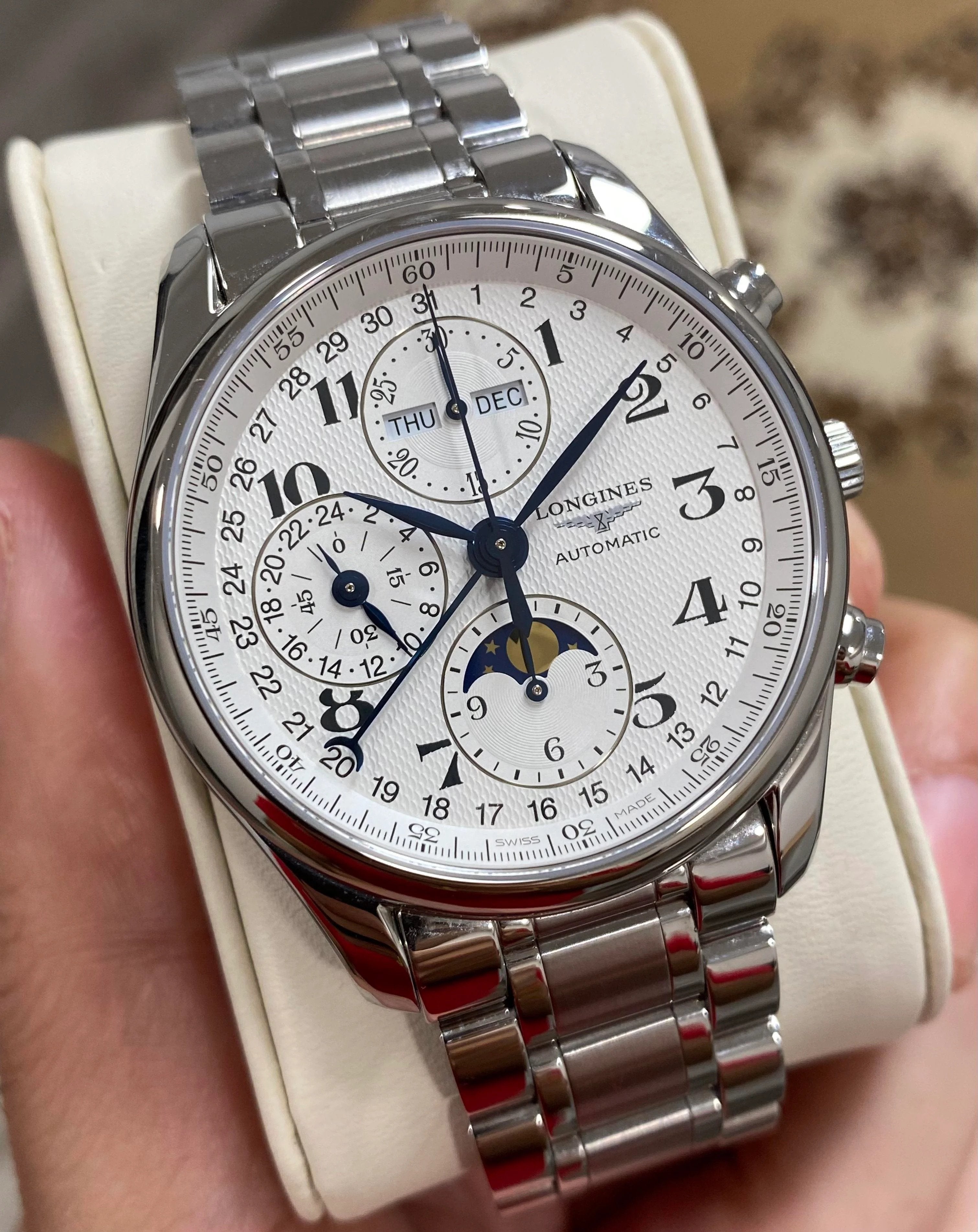 Longines master discount collection moonphase chronograph