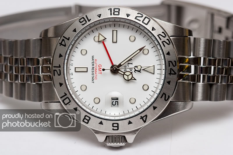 sold Alpha Explorer II GMT white dial like new 55 shipped WatchCharts Marketplace