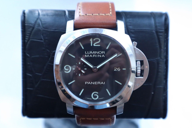 FS Panerai Luminor Marina 3 Days Watch with Brown Leather Strap