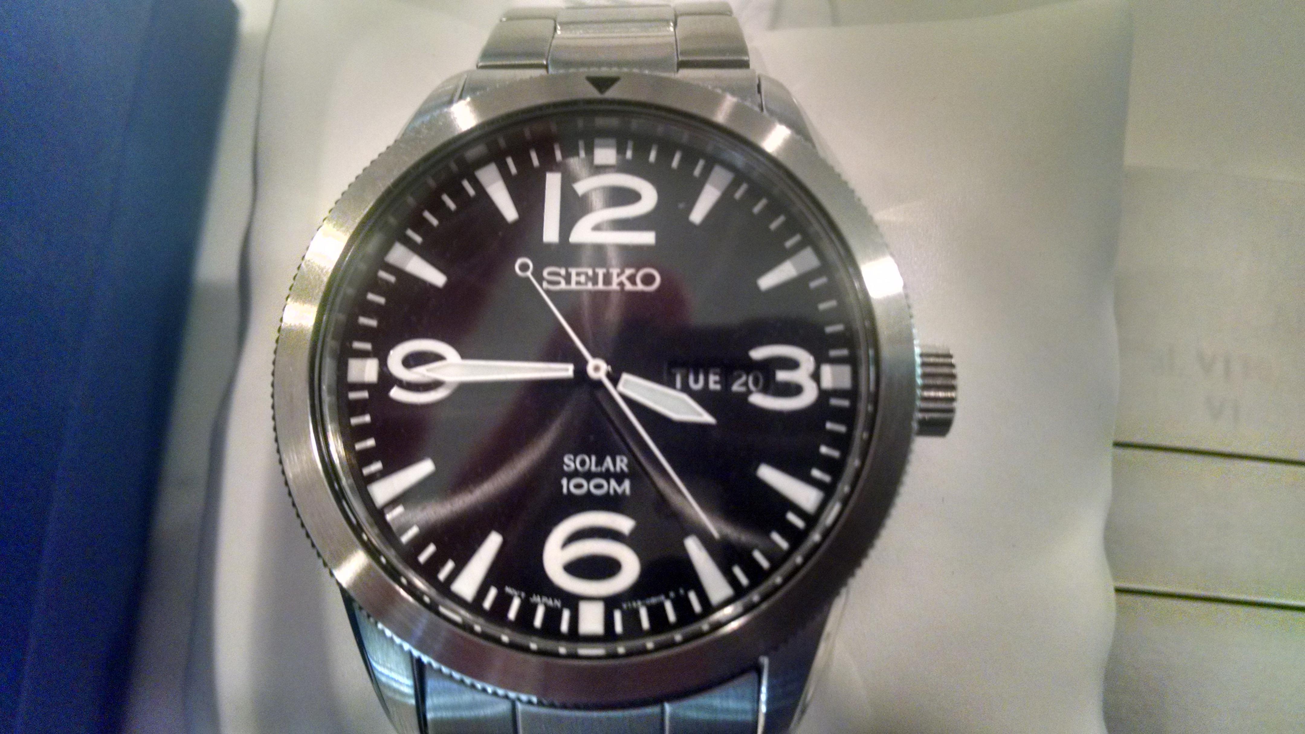 Seiko hot sale sne327 solar