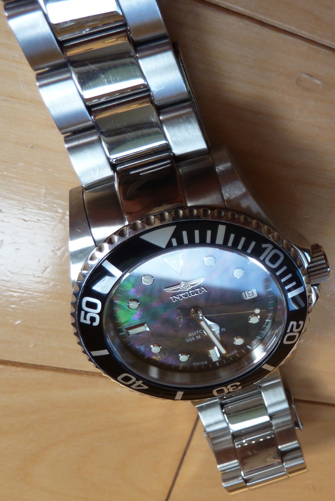 Invicta 4469 Swiss Made automatic sapphire and MOP dial