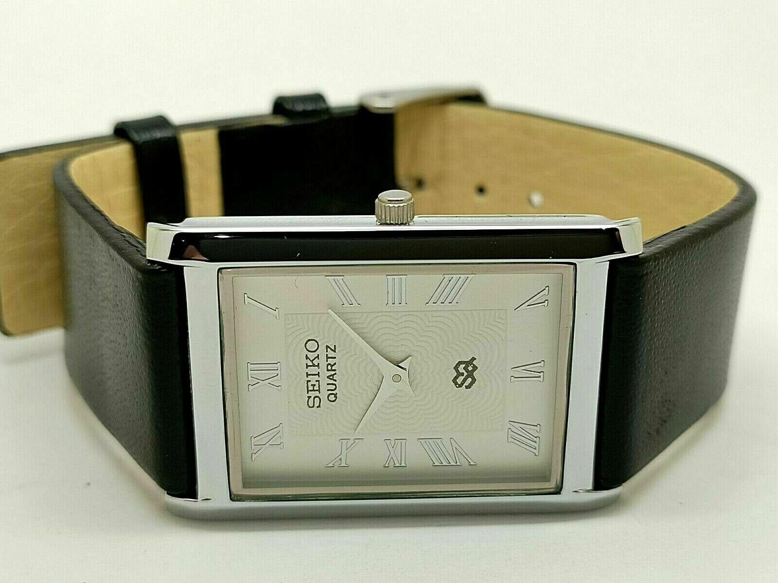 Seiko Quartz Super Slim Men's Steel White Dial Excellent Wrist Watch Run |  WatchCharts