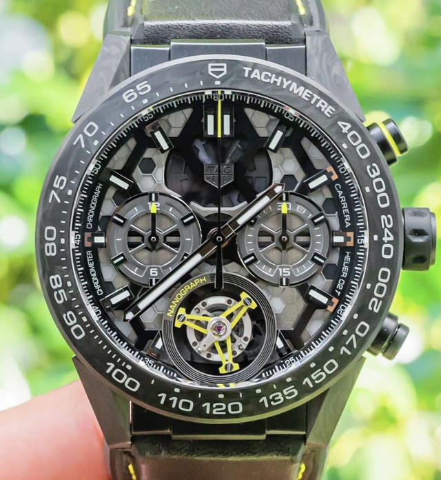 FS Tag Heuer Carrera HEUER 02T Tourbillon Nanograph Carbon