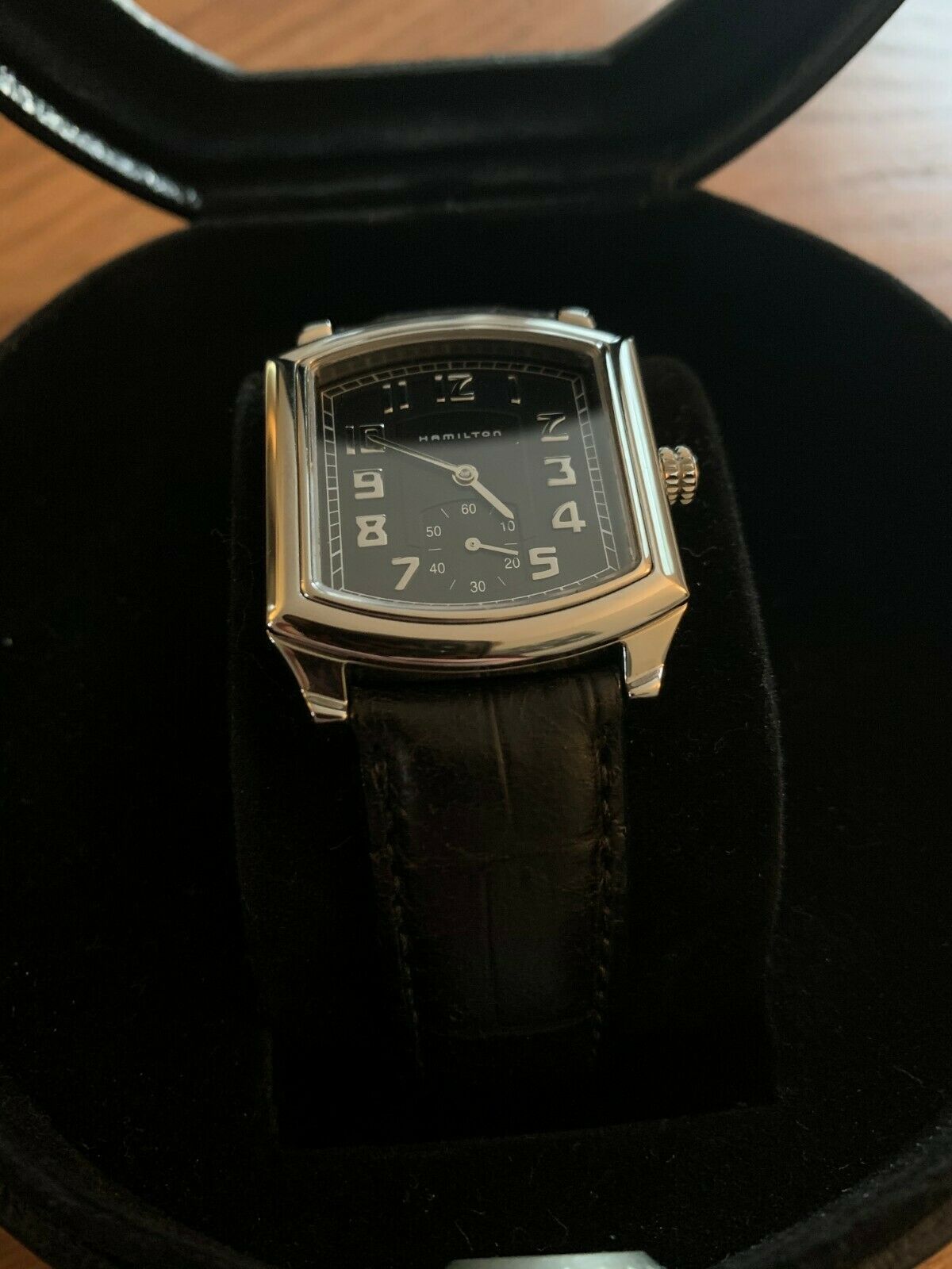 HAMILTON 061132 Small Second Black Square Dial Men