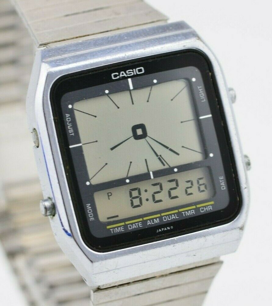 Vintage Casio Digital Hands Alarm Chronograph Watch AE-70 MOD