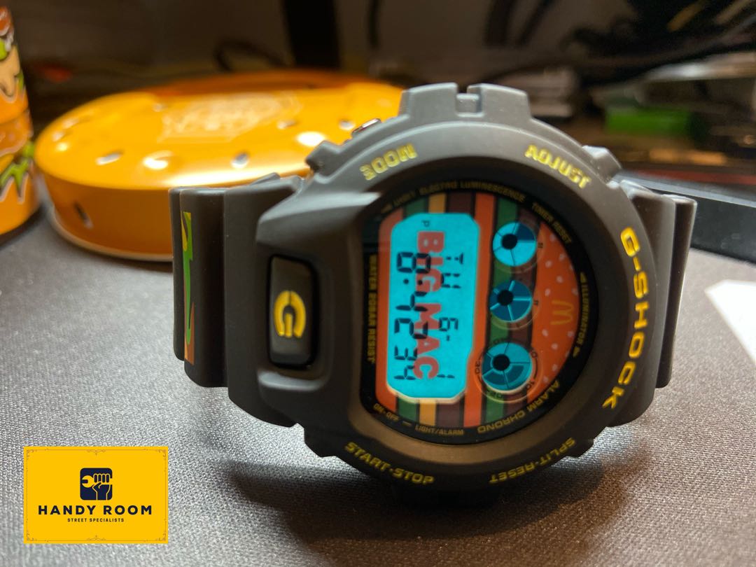 RARE MCDONALD'S x G-SHOCK DW-6900 DW-6900FS Big Mac 50th