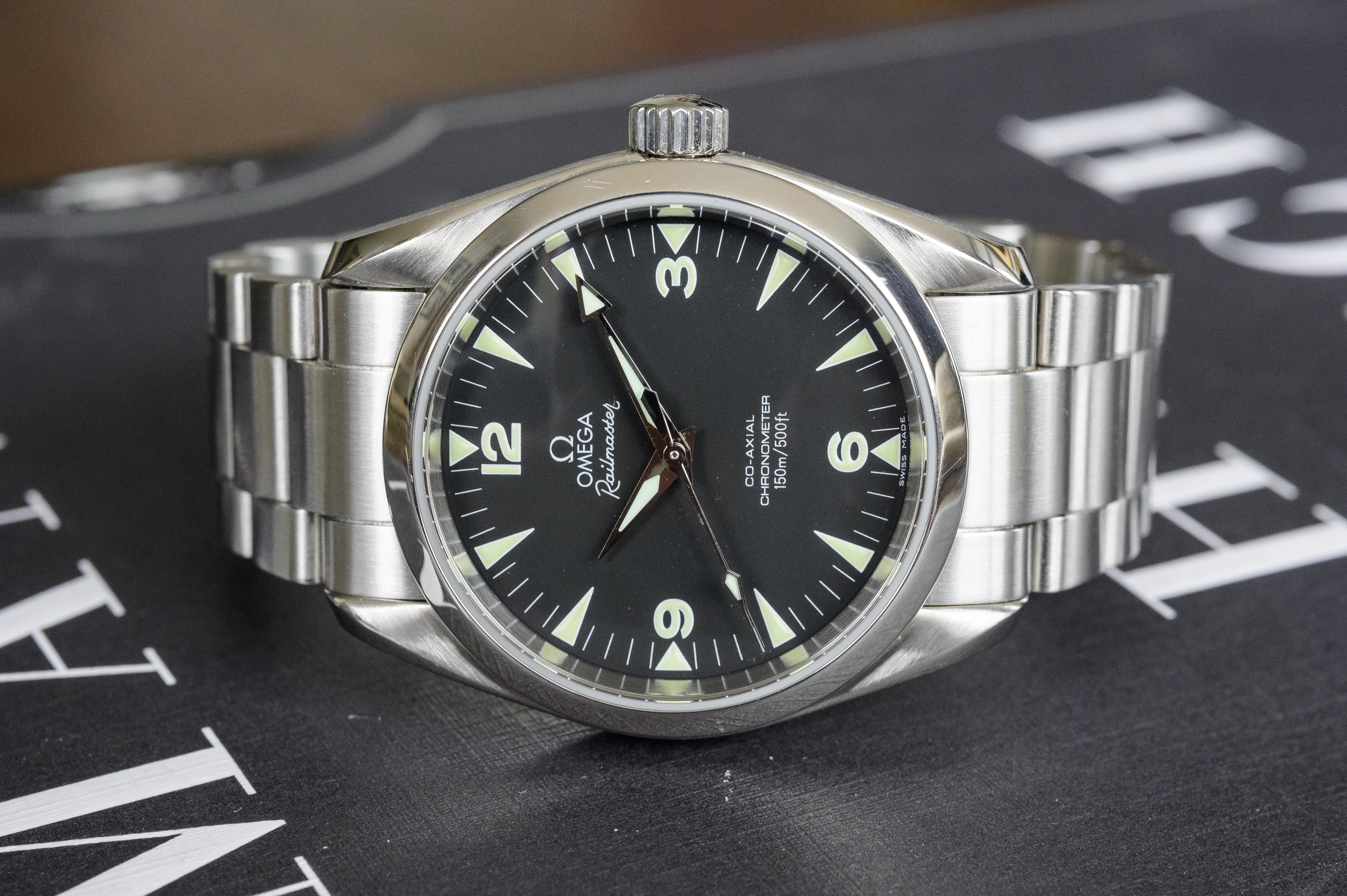 Omega hotsell 36mm railmaster